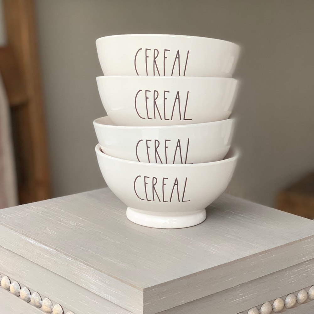4 Rae Dunn Cereal bowls